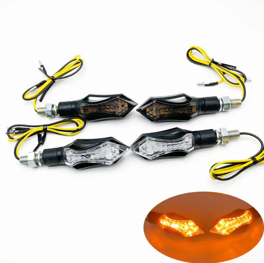 LED Universele pinkers scrolleffect pijlvorm met smoked lens (2 stuks)