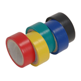 5-delige isolatietape set – 19 mm (PVC) - verschillende kleuren