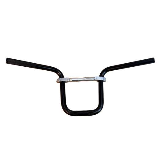 Stuur met stuurhouder - Daytona type. Diameter 22,2mm - BMX look zwart