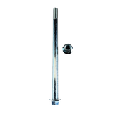 Voorwielas lengte 210mm x diameter 12mm - kleur zilver