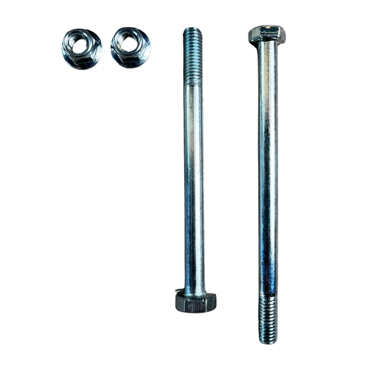 Bouten met borgmoeren voor ophanging van motorblok in Monkey frame Z50