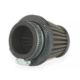 Conische Luchtfilter carbon look - aansluiting van 46mm of 50mm