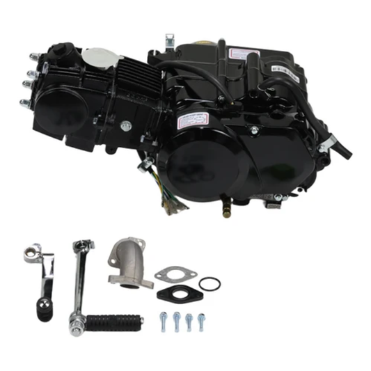 90cc Motorblok zwart - Manueel - 4 Versnellingen kick start. Dax,. (88cc)