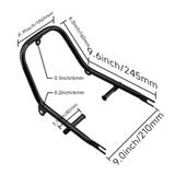 Grab bar glans zwart voor alle dax modellen