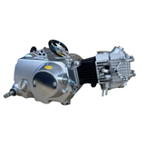 50cc Motorblok zilver- Manueel - 4 Versnellingen kick start. Dax,. (49cc)