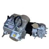 50cc Motorblok zilver- Manueel - 4 Versnellingen kick start. Dax,. (49cc)