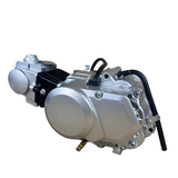 50cc Motorblok zilver- Manueel - 4 Versnellingen kick start. Dax,. (49cc)