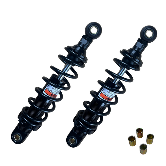 Achterveren / schokdempers 285mm OKD type set met 6 zwarte spoelen