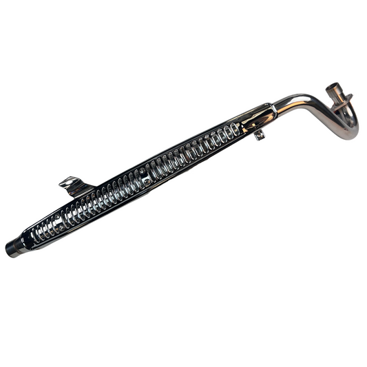 Bovenliggende uitlaat Dax Ori look zilver / chrome - mooie afwerking