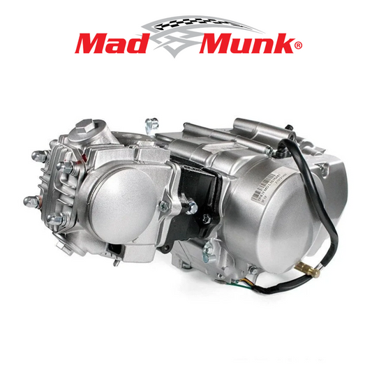 Madmunk 72cc Motorblok zilver- Manueel - 4 Versnellingen kick start. Dax,. 70cc