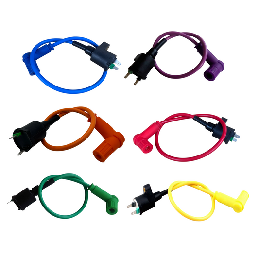 Volledige bobine 12V bougiekabel (bobijn) keuze uit kleur