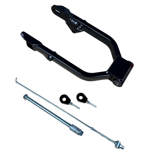 Achterbrug set voor Dax + 5cm zwart - met toebehoren