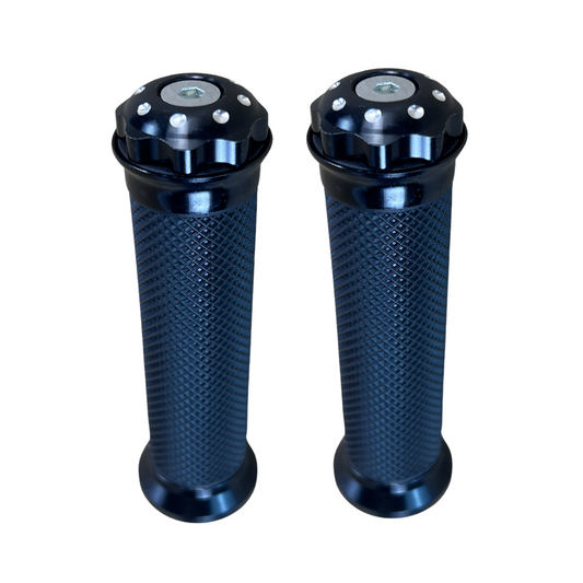 Handvaten zwart voor 22,2mm sturen Dax, Monkey, PBR, Pitbike..