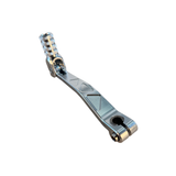 CNC schakelpedaal met driehoekspatroon zilver voor 50cc - 125cc