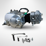 72cc 4-takt schakel motorblok zilver – 4 versnellingen - Dax, Monkey, PBR..