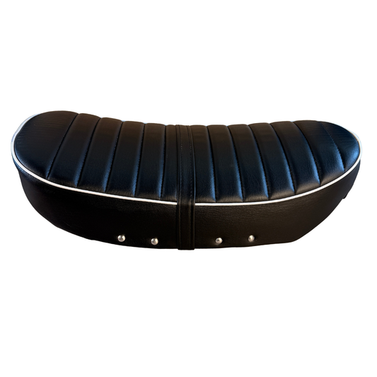 Laag zadel voor Dax 2,5 en 3,5 liter Dax - Japanse stijl zwart met witte rand