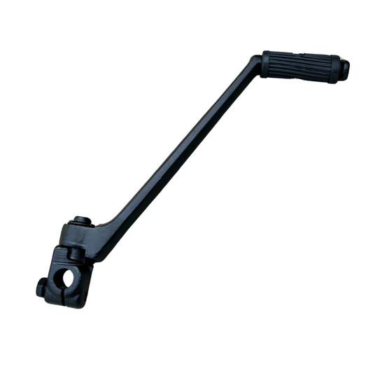 Kickstarter zwart voor Dax, Monkey en pitbike motorblokken met een 14mm kickstarteras