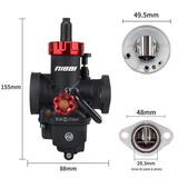 Nibbi PE26FL Racing carburateur voor 4 takt motoren Dax - Monkey - Pitbike