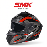 SMK Typhoon Azonix integraalhelm met uitklapbaar zonnevizier.