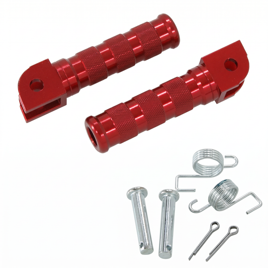 CNC voetsteuntjes - 21 mm rood voor Dax en Monkey modellen