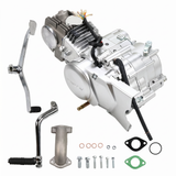Zongshen 125cc motorblok – zilver (kickstart) - Dax, Pitbike, Monkey...