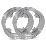 Tubeless velgenset zilver geschikt voor Dax - 12 inch - 2.75 x 3.50
