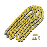 Ketting geel 420 breed 130L geschikt voor Dax - Monkey - PBR - Gorilla...