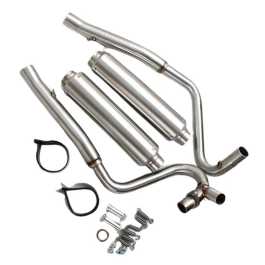 Double Chrome Exhaust Twin Opperating Suitable for Dax