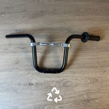 Daytona type stuur zwart - 22,2mm met brace. Zeer goede staat
