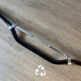 Zwart stuur met stuurversteviger - 22,2mm. Nieuw!