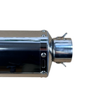 Trioval Chrome uitlaat onderliggend complete set - RVS