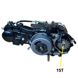 50cc Motorblok zwart  - Manueel - 4 Versnellingen kick start. Dax,. (49cc)