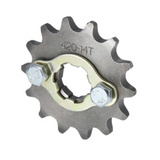 Voortandwiel + borgplaatje 12T, 13T, 14T, 15T, 16T, en 17T