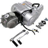72cc Motorblok zilver- Manueel - 4 Versnellingen kick start. Dax,. 70cc