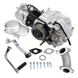 72cc Motorblok zilver- Manueel - 4 Versnellingen kick start. Dax,. 70cc