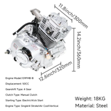 Lifan 50cc complete motorblok 50cc Mash Cobra