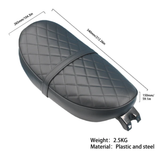 Laag zadel banaan diamant patroon zwart voor Honda,Skyteam,Zhenua,... dax