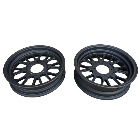 BB Sport mat zwart tubeless aluminium velgen voor Monkey 12 "x 3.5 + 2.75"