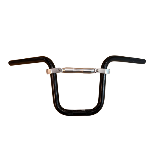 Stuur met stuurhouder - Daytona type. Diameter 22,2mm - BMX look zwart