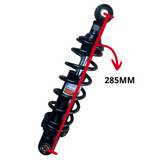 Achterveren / schokdempers 285mm OKD type  set met 6 zwarte spoelen