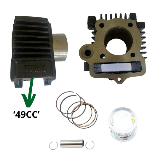 72cc Cylinder kit with a 49cc inscription | 12 Volt