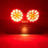 Double Universal Taillight Red LEDs mit Pinkern, die gebaut wurden -