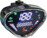 Digitale snelheidsmeter en toerenteller voor Dax zwart en chrome