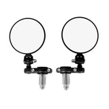 Universal steering mirrors black (two pieces)