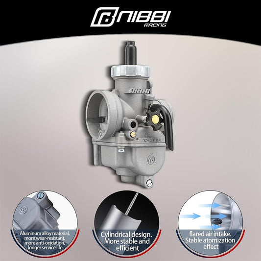 Nibbi Racing PE28mm Carburateur – Flensbevestiging (4-takt)