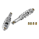 Set achterveren 330mm chroom look - standaard lengte