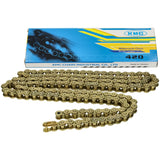 Ketting KMC goudkleurig 420 - 130 links voor Dax, Monkey...