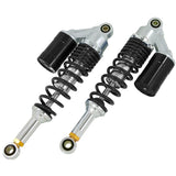 Achterveren / schokdempers 285mm set - zwart en zilverkleurig