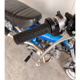 Rubberen handvaten zwart voor 22mm diameter sturen - retro look