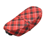 Dax zadel tartan motief rood voor 5,5 liter frames (Honda, Skyteam,Zhenua,..)
